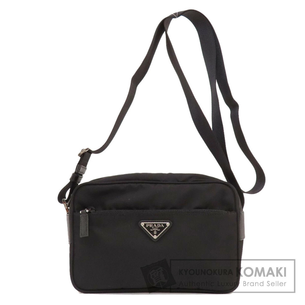 Prada ReNylon camera shoulder bag black